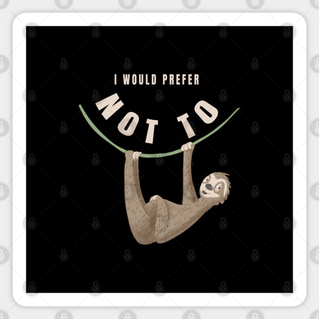 I would prefer not to Sticker by royfriedler